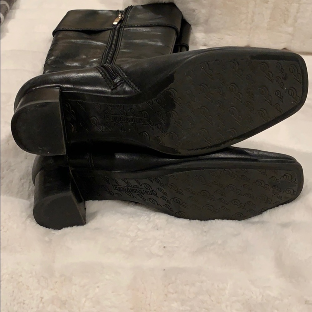 Enzo Angiolini Tall Black Leather Boots - Picture 7 of 7